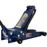 TCE ATZ830026XU Torin Hydraulic Ultra Low Profile Heavy Duty Steel Service/Floor Jack with Dual Piston Quick Lift Pump, 3 Ton (6,000 lb) Capacity, Blue