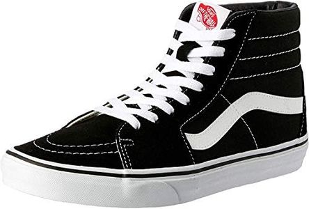 Vans, Men's Sk8-Hi Core Classics - Black/Black/White Canvas - 10.5 Men/12 Women