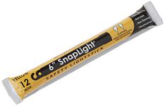 Cyalume Yellow Emergency Glow Sticks - Premium 6” SnapLight Survival Glow Sticks with 8 Hour Duration for Use as Emergency Flares and Hiking Safety Gear (Bulk Pack of 20 Safety Glow Sticks)