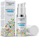 Intentionally Bare Collagen Peptide Serum with MCT Oil and Hyaluronic Acid - Keto for Your Face - Firming Brightening Anti Aging Facial Serum - Collagen Serum for Fine Lines - All Skin Types - 1oz