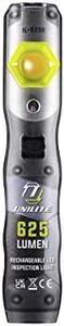 Unilite IL-625R USB Rechargeable High Grade LED Inspection Light | 625 Lumen | Additional 250 Lm Top Torch | UV LED on Front