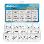 AUKENIEN Quartz Crystal Oscillator Kit 15 Values 60pcs 4MHz 4.096MHz 6MHz 8MHz 8.192MHz 10MHz 11.0592MHz 12MHz 12.288MHz 16MHz 20MHz 22.1184MHz 24MHz 24.576MHz 48MHz Quartz Resonator