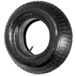 SPARES2GO Wheelbarrow Wheel Tyre and Inner Tube (4.00-8 4.80-8, 35PSi) 16" / 9 inch