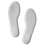 Memory Foam Insoles for Women, Replacement Shoe Inserts for Work Boot, Running Shoes, Hiking Shoes, Sneaker, Cushion Shoe Insoles for Foot Pain Relief, Comfort Inner Soles 8mm Grey US 5