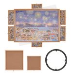 VEVOR 2000 Piece Puzzle Board with 6 Drawers and Cover, 40.2"x29.4" Rotating Wooden Jigsaw Puzzle Plateau, Portable Puzzle Accessories for Adult, Puzzle Organizer & Puzzle Storage System, Gift for Mom