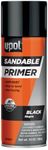 U-POL Sandable Primer, Fast-Drying, Durable & All-Purpose Primer Spray With Anti-Rust Technology, Black