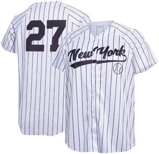 Baseball Jersey Shirt for Women Fan Number 22/27 Stripes Jersey Baseball Mom Shirts for Party Baseball Gift
