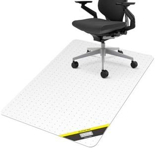 Vicwe Office Chair Mat for Carpet, 32'' x 55'' Computer Desk Chair Mat for Carpeted Floors, Easy Rolling Hard Mat for Office Chair on Carpets, Anti-Slip Carpet Protector Mat Clear, Ship Flat