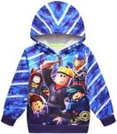 Boys Girls Youtuber Gamer Merch Hoodies 3D Cool Hoody Funny Pullover Sweatshirts Long Sleeve Hooded Jumpers 4-13 Years, Style 8, 7-8 Years