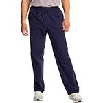 Hanes Essentials Sweatpants, Men’s Cotton Jersey Pants with Pockets, 33”, Navy, 3X-Large