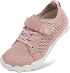 LeIsfIt Kids Girls Boys Shoes Wide Barefoot Shoes Kids Anti-Slip Sneakers Lightweight Hiking Sneakers for Toddler Little Big Kid Pink 5 Big Kid