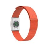 COROS Heart Rate Monitor, Comfort, Easy to wear, Auto-wear Detection, Precise Data, Bluetooth, 38 Hours Battery Life, Compatible with up to 3 Connections, for Run and Bike-with Orange Band