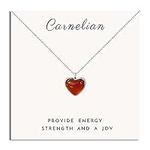 SmileBelle Red Heart Necklace Carne