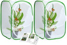 RESTCLOUD 2-Pack Insect and Butterfly Habitat Cage Terrarium Pop-up 24 Inches Tall