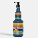 Brewkart Blue Curacao Flavoured Bar Syrup, 750ml Bottle | Comes With Dispenser Pump | Made With Real Juices | Suitable for Cocktails, Mocktail, Drinks, Juices, Beverages and More | Non Alchoholic Mix