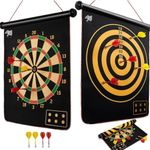 Storio Magnet Dart Board Game for Kids,Double Sided Magnet Dart Board with Darts, Size- 14 Inches