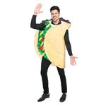 Spooktacular Creations Taco Costume Adult Deluxe Set for Halloween Dress Up Party M