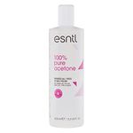 ESNTL 100% Pure Acetone Nail Polish Remover | 400ml | Super Strength Formula | Removes Gel, Acrylics, Tips, and Glues | Trusted by UK Beauty Salons (400ml)