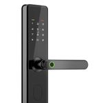 QUBO Smart Door Lock Select from Hero Group (2025 Edition) | 6-Way Unlocking | 5 Bolts | Fingerprint | Remote Unlocking via OTP | PIN | Access Card | Mobile App | 2 Years Brand Warranty | (Black)