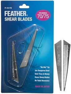 Feather - Switch-Blade Haircutting Shears Replacement Blades -Model 70/75 Scissors for Professional Stylists & Barbers - Stainless Steel - No-Nip Tip - Made in Japan