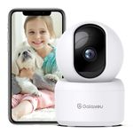 GALAYOU 2K WiFi Pet Camera, Home Security Camera Indoor for Dog, Cat, Baby Monitor Camera, 360° Wireless Camera,Motion Tracking, Night Vision, 2-Way Audio, Works with Alexa&Google Home G2