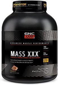 GNC AMP Mass XXX with MyoTOR Protein Powder | Targeted Muscle Building and Workout Support Formula with BCAA and Creatine | Chocolate | 13 Servings