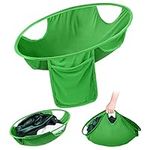 Pop-Up Laundry Hampers, 21'' Foldable Washing Basket Nylon Laundry Basket, Green Round Clothes Sorter Collapsible Wash Basket Room Organiser for Laundry - 21 Inch