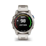 Garmin D2™ Mach 1, Touchscreen Aviator Smartwatch with GPS Moving Map, Aviation Weather, Health and Wellness Features and More, Vented Titanium Bracelet