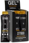 GEL30 Caffeine+ Energy Gels with Caffeine by Styrkr - 30g of Carbs - Pack of 12 Running & Cycling Gels with 150mg of Caffeine - for Endurance Athletes - Dual-Carb Formula - GEL30 Caffeine+ 12x Pack