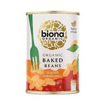 Biona Organic Baked Beans In Tomato Sauce 400g (Pack of 12)