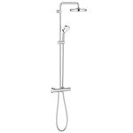 GROHE New Tempesta Cosmop. System Shower System with Thermostat for Wall Mounting Chrome 27922001