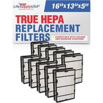 LifeSupplyUSA 10-Pack fit to Holmes, HEPA Air Filter, Dust Filter, Compare To Filter Part # 16216, HRC1, Holmes Part # HAPF600, HAPF600D, HAPF600D-U2 - Designed & Engineered By Vacuum Savings