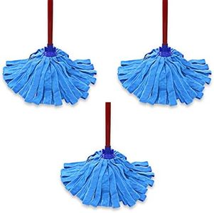 Microfiber Cloth Mop Replacement Compatible with O-Cedar Microfiber Cloth Mop Refill for 0.8" Diameter Mop Handle– 3 Packs