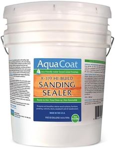 Aqua Coat X-119 Water-Based Sanding Sealer - Fast-Drying, High-Build Sealer for Woodworking Projects - Ideal for Furniture, Cabinets, and Millwork - 5 Gallon