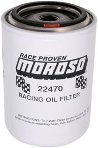 Moroso 22470 Racing Oil Filter, Ford/Chrysler w/ 3/4-16 thread PH8A TG8A L30001 FL1A 51515 PF2 HP-3001 LF15 LF115 185658 C1AZ-67310 D9AZ-6731A