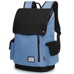 WindTook Laptop Backpack for Women Men Bookbag Travel Bag Work School College Girls Charging Port Suits 15 Inch Computer SteelBlue