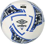 Umbro Neo Swerve Soccer Ball, White/Black/Blue, Size 4