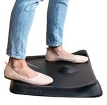 Topo Mini by Ergodriven | The Smaller Not-Flat Standing Desk Anti-Fatigue Mat with Calculated Terrain (Obsidian Black)