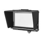 Nitze Monitor Cage w Sunhood HDMI USB-C Cable Clamp compatible with Blackmagic Design BMD Video Assist 7” 12G HDR Recording
