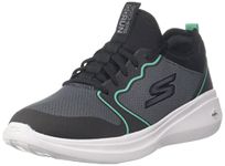 Skechers Mens GO Run Fast - Valiance Black/Green Running Shoes -9 UK (10 US) (220002)