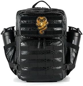 WOLFpak 35L Athletic Gym Backpack (King Cobra) - Durable 1000D Waterproof Oxford Material with MOLLE Webbing, Laptop Pocket & Dual Cup Holders, Durable Fitness/Travel/Military Daypack
