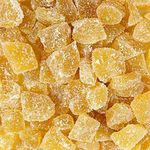 Crystallised Ginger 1kg - Crystalised Stem Ginger Root Chunks Dice Cubes Crystallized PURIMA - 1kg Bulk Packaging