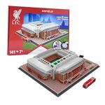 University Games U00882 Liverpool Football Club 3D Puzzle, Red, 40x30x11cm Completed