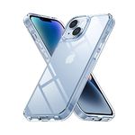 CZARTECH Native Back Cover for iPhone 14 Clear case (TPU + Tough Polycarbonate Back I 5ft Drop Protection Tested I Transparent)