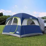 UNP SUV Tent for Camping, 6-Person Car Camping Tents, SUV Tailgate Tent for Outdoor, Easy Set Up with Rainfly 10'x9'x78in(H) (Dark Blue)