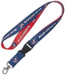 NHL Lanyard with Detachable Buckle, Fan Gear Type, 34891010, Blue, 3/4"