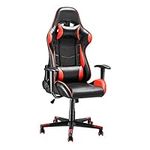 Tuff Concepts Multi-Function Office Chair Computer Racing Sports Seat Gaming Armchair Executive Chairs (Black/Red)