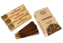 Raajsee Incense Sticks 12 Pack Set 15gm Each, -100% Organic Hand Rolled- Perfect for Church,Aromatherapy,Relaxation Meditation (Sandalwood)