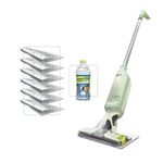 Shark VacMop 2-in-1 Cordless Hard Floor Vacuum Spray Mop, 6x Disposable Pad Refills, 355ml Multi-Surface Floor Cleaner, Lightweight 1.5kg, Maintenance-Free Disposable Pads, Lime Green, VM200UKGN