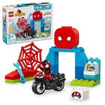 LEGO DUPLO Marvel Spin’s Motorcycle Adventure Fantasy Playset, Based on Spidey and His Amazing Friends TV Show, Build-and-Rebuild, Toddler Toys, Preschool Motorcycle Toy for Kids' Ages 2 and Up, 10424